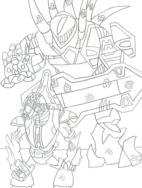Halo 3 Heroes Coloring Pages