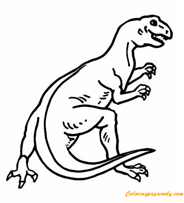 Teratosaurus Dinosaur Coloring Page