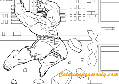 Angry Hulk Coloring Pages