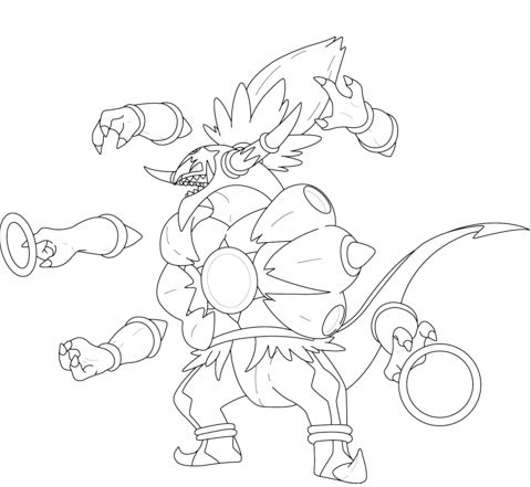 Hoopa Unbound Coloring Page
