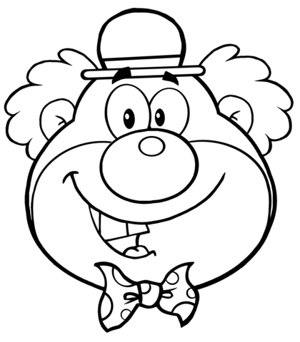 Funny Clown Coloring Pages