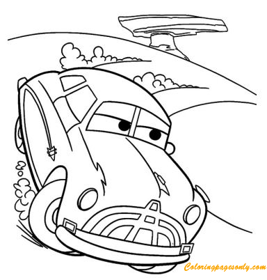 coloring doc hudson pages cars