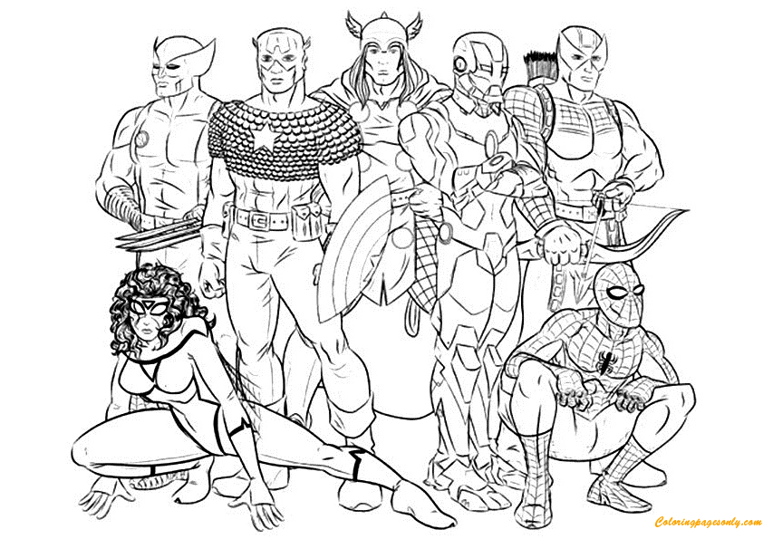 35 avengers age of ultron coloring pages  free printable