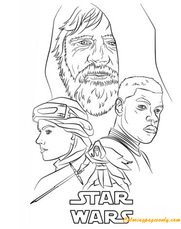 The Force Awakens Poster Coloring Pages