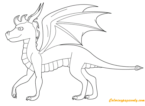 Spyro The Dragon From Dragon Coloring Pages