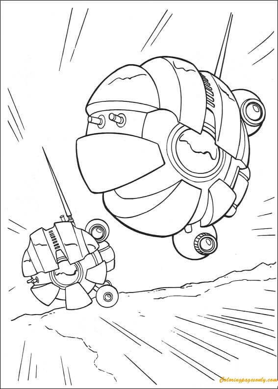 Dark Eye Sith Probe Droid Coloring Pages