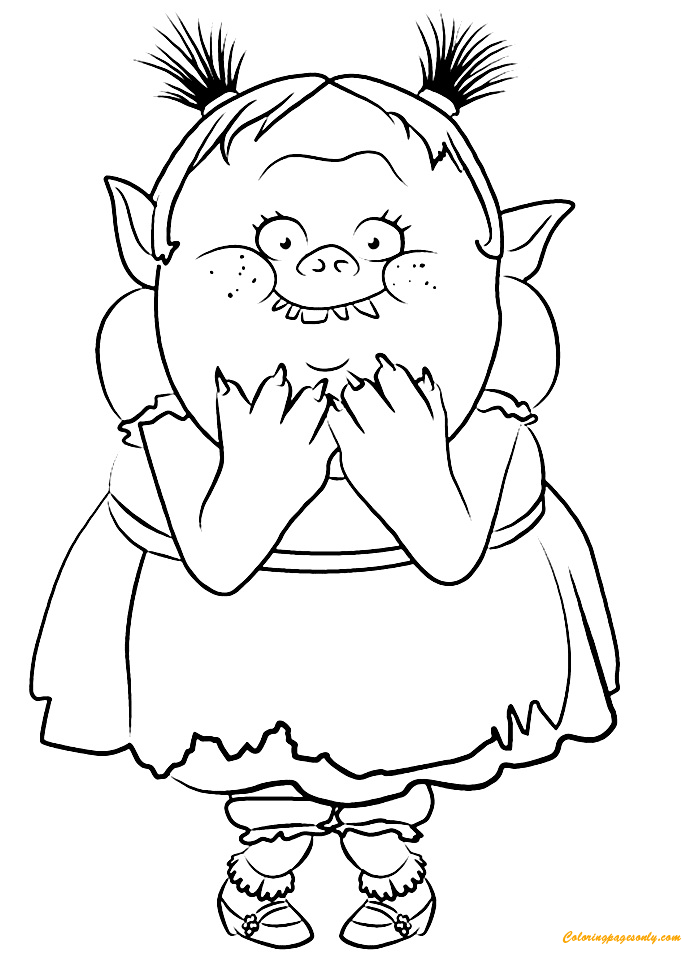 Download Bridget From Trolls Coloring Page - Free Coloring Pages Online