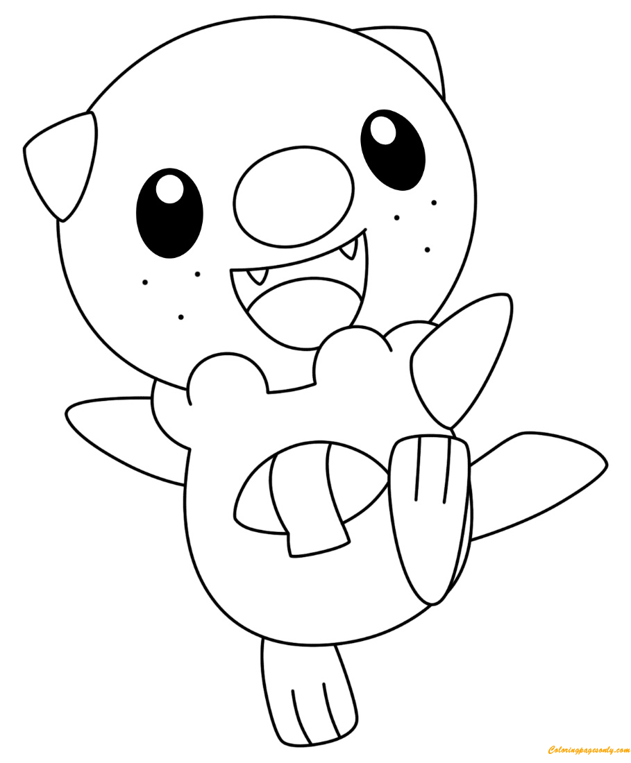 oshawott coloring page png pokemon