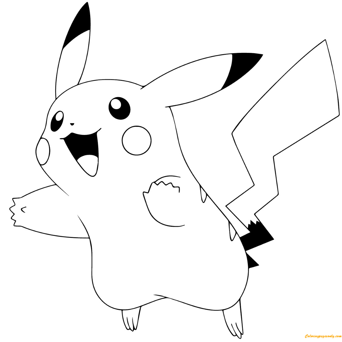 Pokemon GO Pikachu 025 Coloring Pages Cartoons Coloring