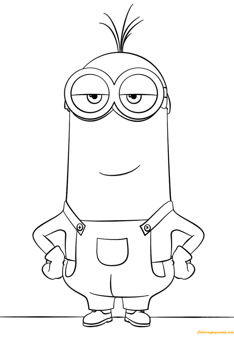 Minion Kevin Coloring Pages