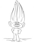 Guy Diamond From Trolls Coloring Page