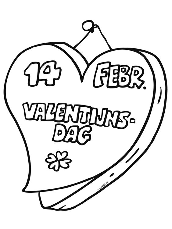 14th February Coloring Pages