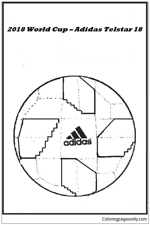 Мяч ЧМ-2018 из логотипа ЧМ-XNUMX