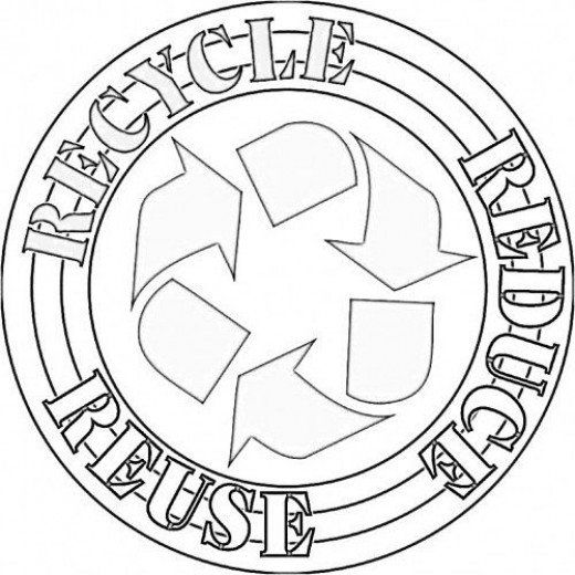 3R badge Coloring Pages