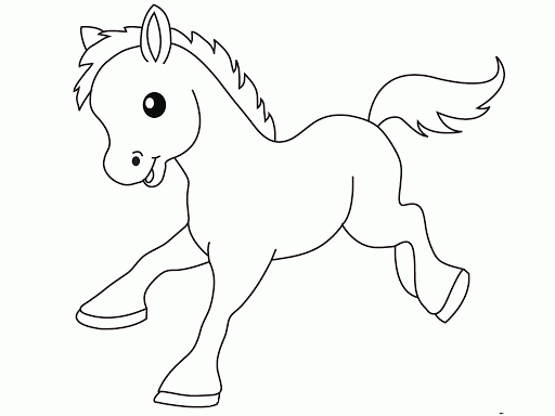 A foal Coloring Page