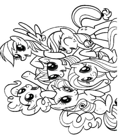 A Friendship Of My Little Pony Coloring Page