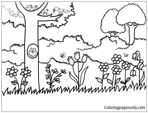 Coloring Page Scene Kids Coloring Name B107 Collude