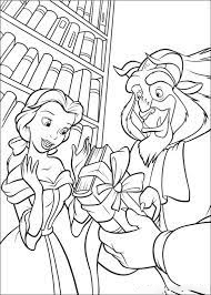 A gift for Belle Coloring Pages