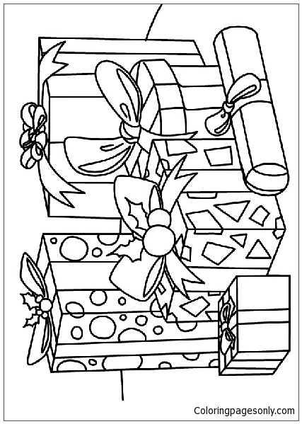 A Gift Of Giving Coloring Page