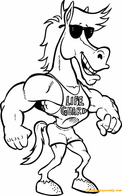 A Horse Is A Lifeguard from Funny