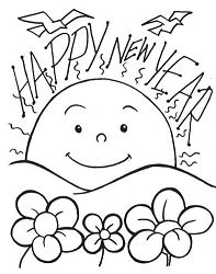 A New Dawn On The New Year Day Coloring Pages