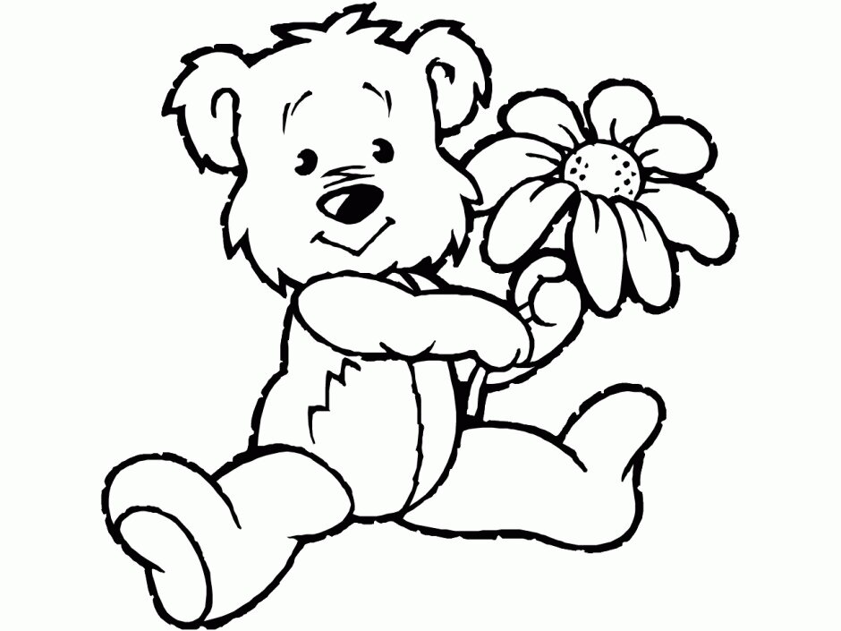 A teddy bear of Tobio Coloring Pages
