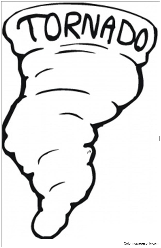 A tornado Coloring Pages