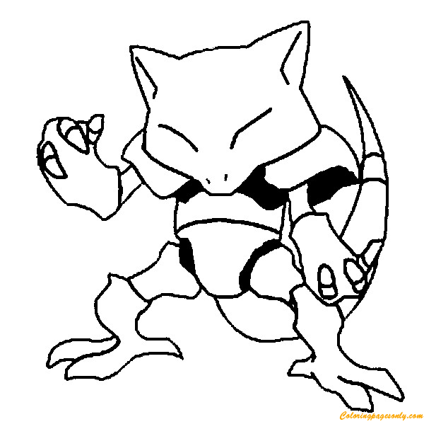 Abra Pokemon Coloring Pages
