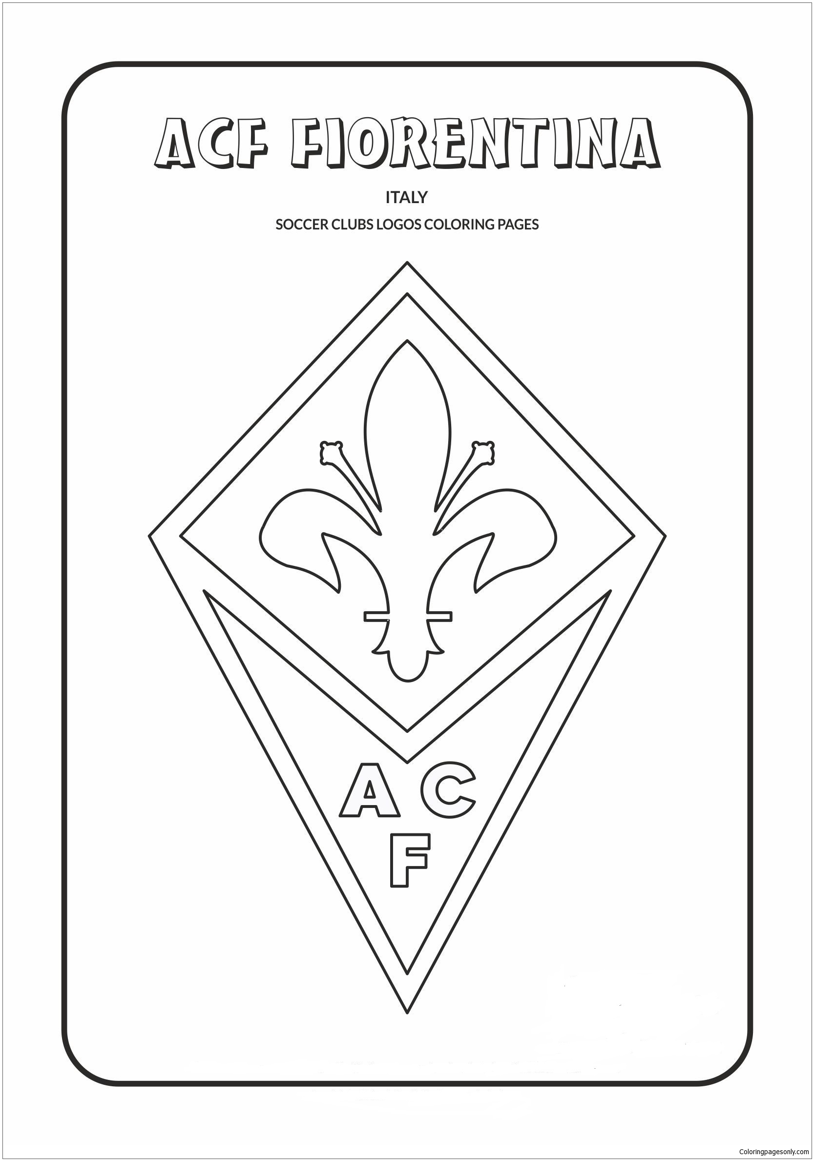 ACF Fiorentina Coloring Page