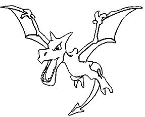 Aerodactyl Pokemon Coloring Pages