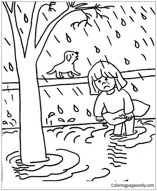 After Natural Disasters Coloring Page