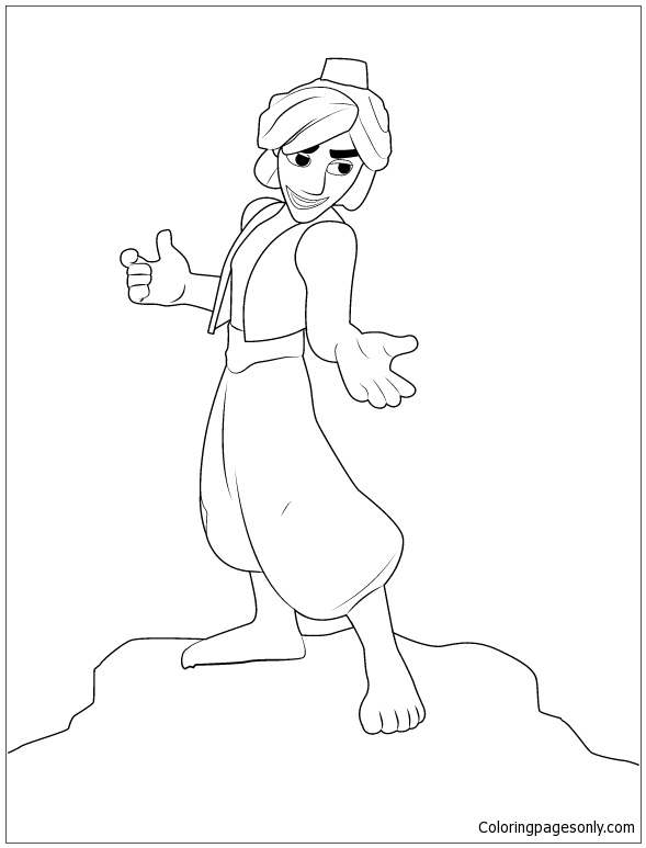 Aladdin 1 Coloring Pages