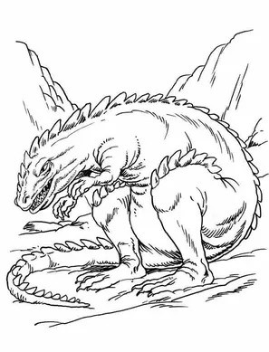 Allosaurus Accient Coloring Pages