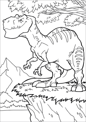 Allosaurus Coloring Moving Coloring Pages