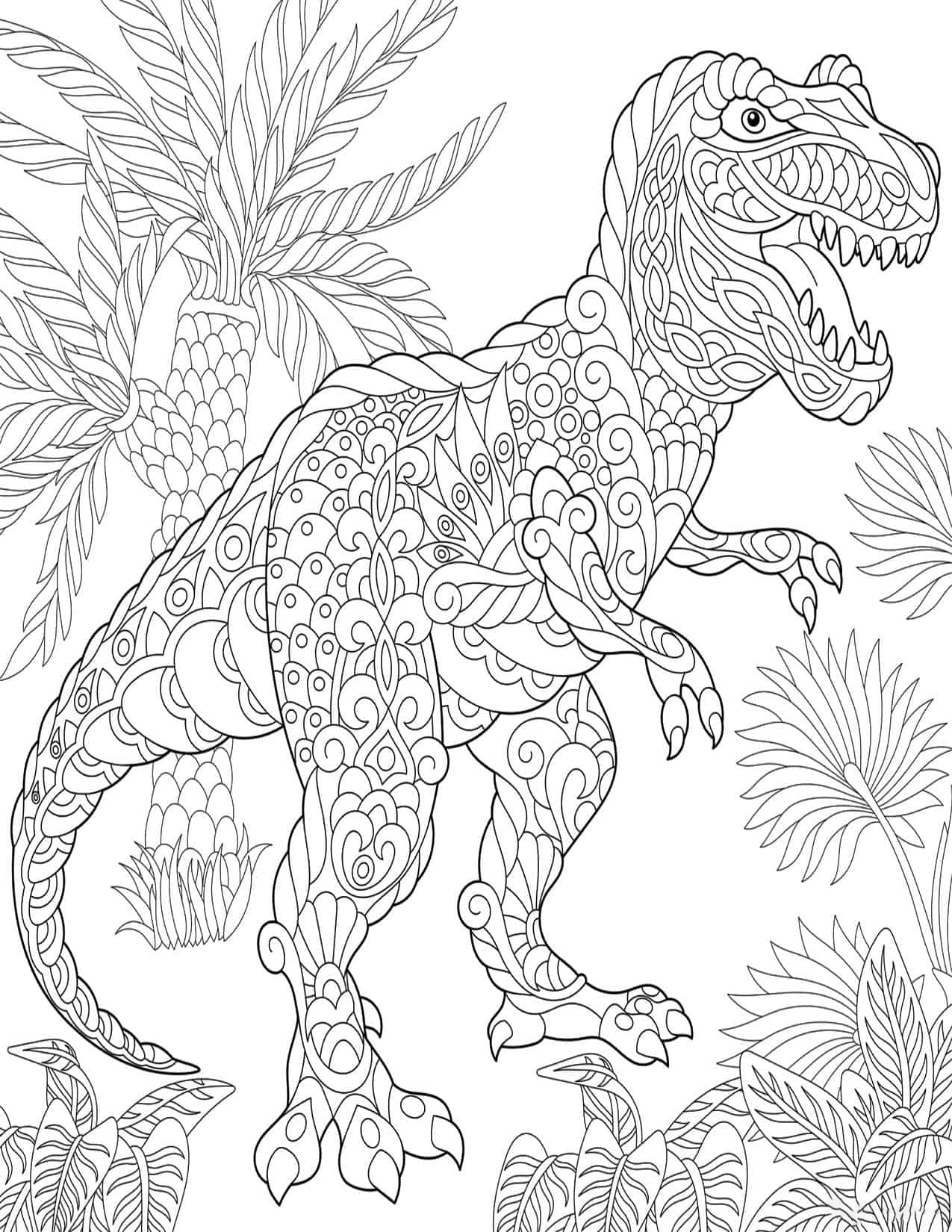 Allosaurus Dinosaurus Splendid Coloring Pages