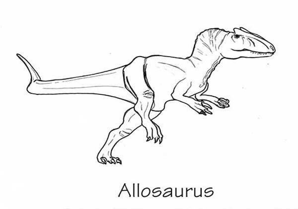 Allosaurus Coloring Pages - Coloring Pages For Kids And Adults