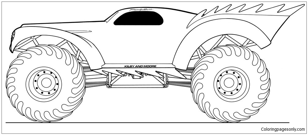 Amazing Monster Truck Coloring Pages