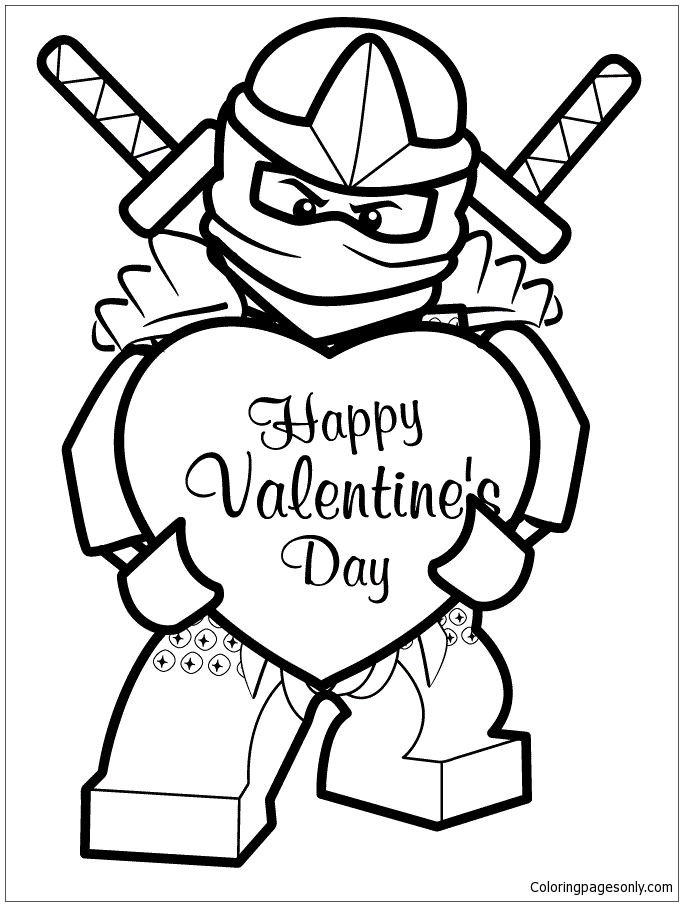Amusing Valentines Day Coloring Pages