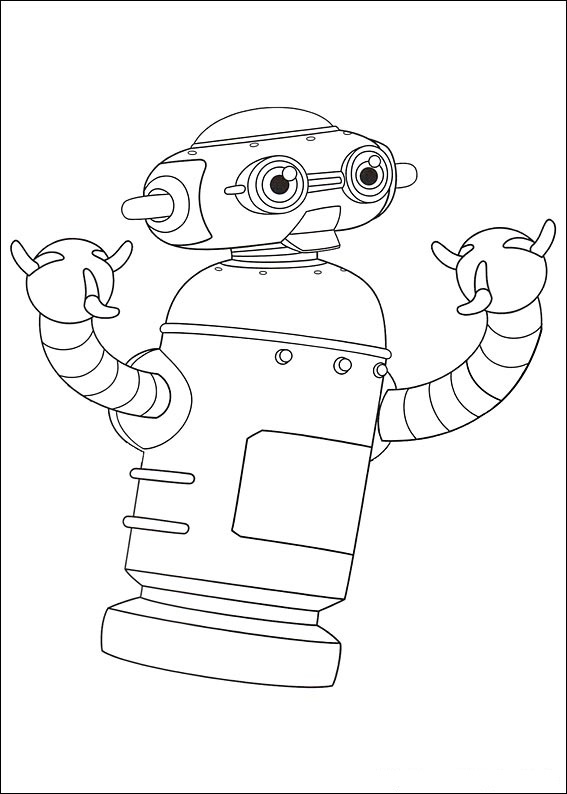 Nora is a housekeeper and guardian robot of Astro in Astro Boy Coloring Pages