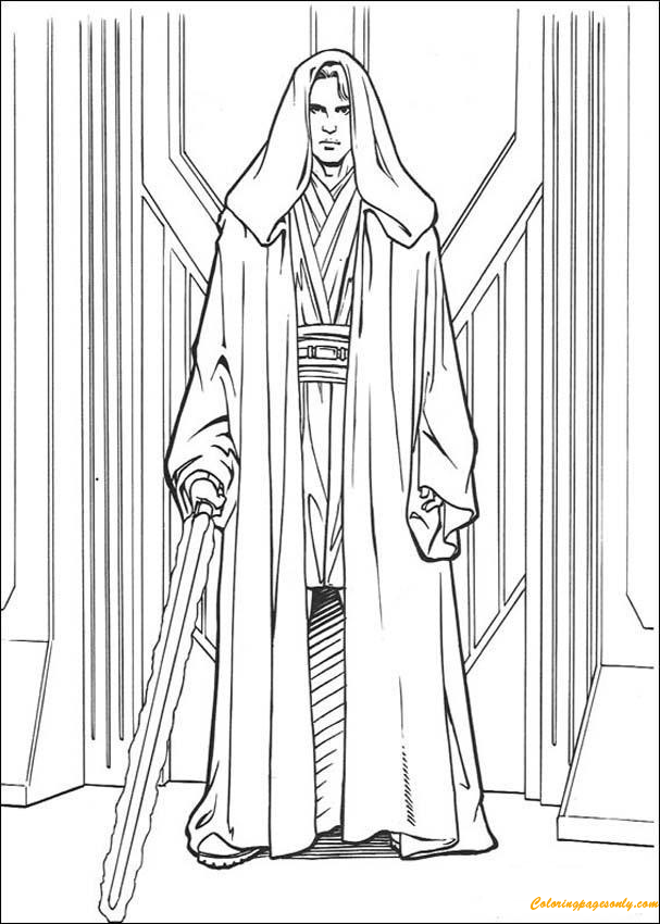 Anakin From Skywalker Coloring Page