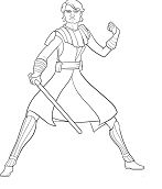 Anakin from Star Wars Coloring Pages