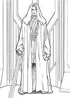 Anakin Skywalker from Star Wars 1 Coloring Pages