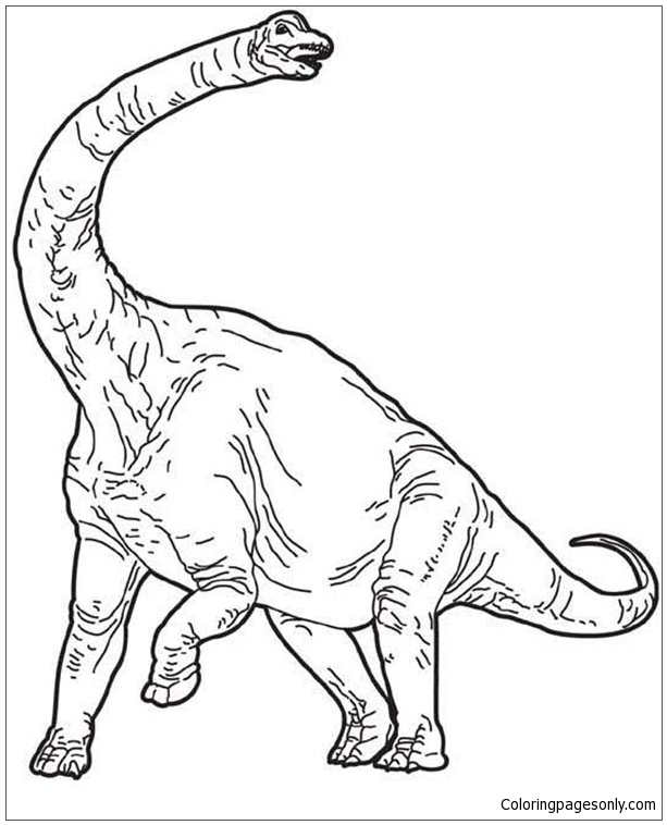 Angry Brachiosaurus Coloring Pages - Brachiosaurus Coloring Pages