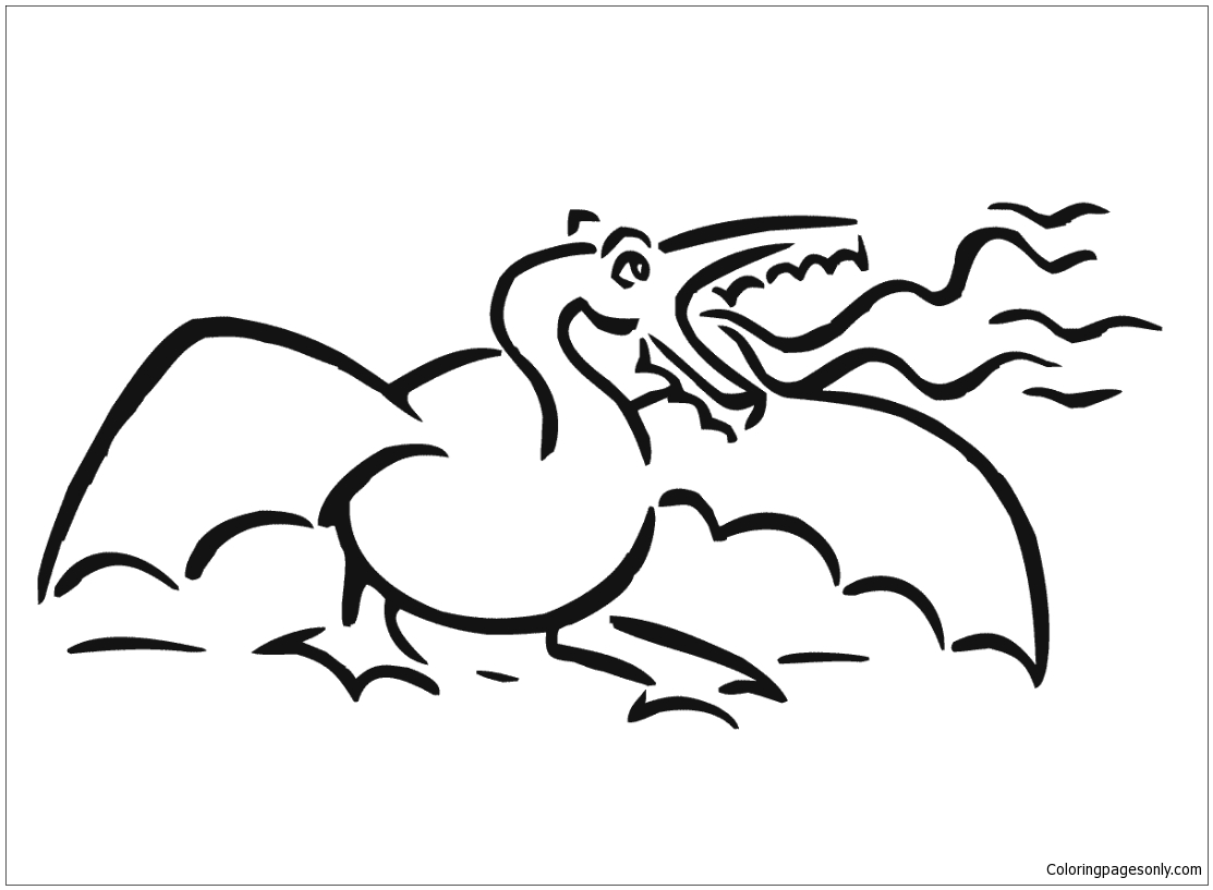 Angry Dragon Coloring Pages - Dragon Coloring Pages - Coloring Pages