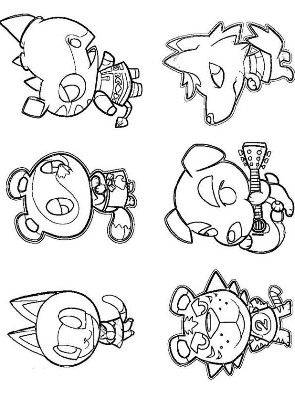 Animal crossing Coloring Pages