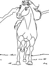 Anime Horse Coloring Page