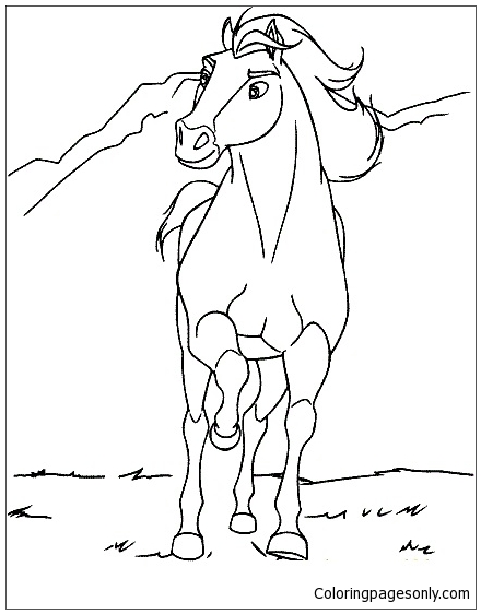 Anime Horse Coloring Page - Free Printable Coloring Pages