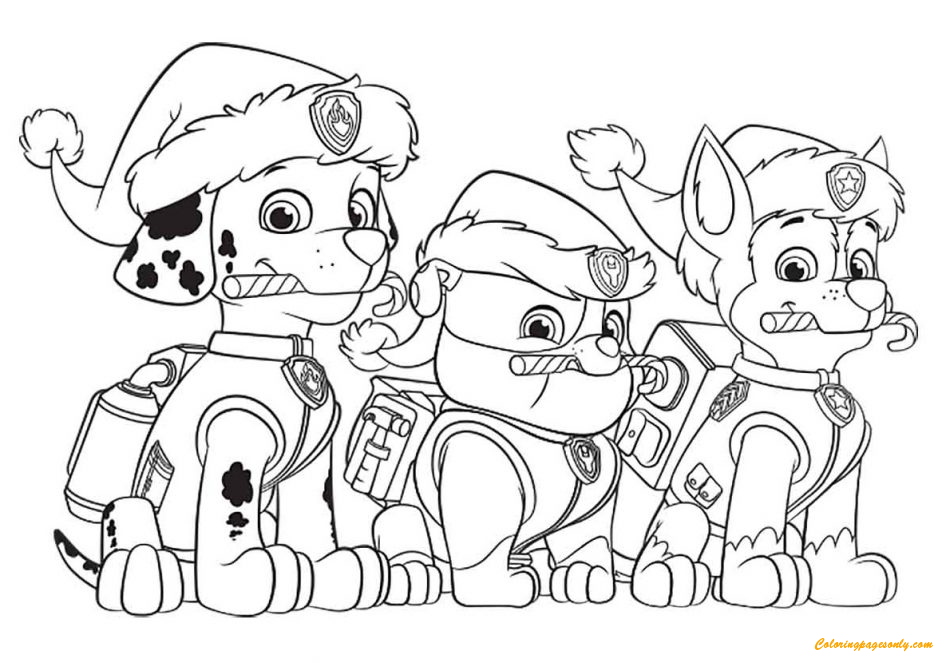 Anime Paw Patrol Coloring Pages