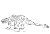 Раскраска Динозавр Анкилозавр 2