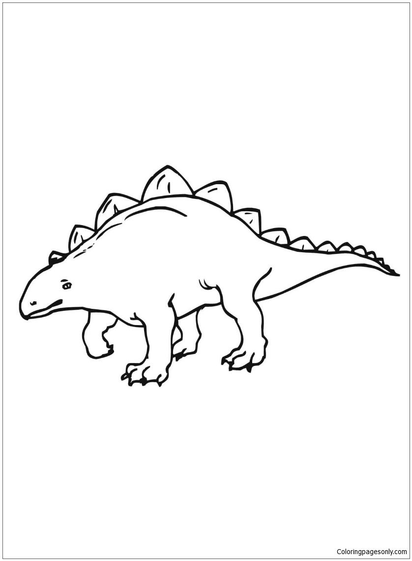 Ankylosaurus From Dinosaur Coloring Pages